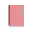 8421938520613-Dohe SYSTEM - Agenda - 2025 - 2026 - 1 jour par page - reliure à spirale - A5 (150 x 210 mm) - 144 feuilles - rose - -Front-0