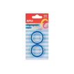 8410782196655-APLI kids - Highlighter tape - 2 pièces - 6 mm x 5 m - bleu fluorescent, vert fluorescent, rose fluorescent, jaune fl-Front-5