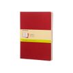 9788862931090-Moleskine Cahier - Journal - reliure cousue - XL - 190 x 250 mm - papier ivoire - uni - couverture rouge can-Right-angle-0