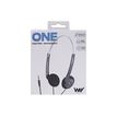 3303170114254-T'nB WAY ONE - Casque filaire - jack 3,5mm - noir-Front-4