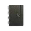 8412885238836-Senfort Metallic - Agenda - 2025 - 1 jour par page - reliure à anneaux métalliques - 160 x 235 mm - noir - -Front-0