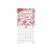 8422952383376-Finocam - Calendrier - fixation murale - 2025 - motivational phrases - mois à afficher - 300 x 300 m-Front-0