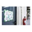4005546406589-Durable Duraframe Magnetic Security - Cadre d'affichage magnétique bicolore - A4 - vert/bla-Left-angle-14
