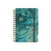 8412885241584-Senfort Marble - Agenda - 2025 - 1 jour par page - reliure à anneaux métalliques - 135 x 210 mm - tu-Front-0