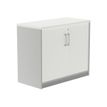 8427951996886-rocada STORE - Armoire - 2 portes - mélamine - blanc, aluminium-Left-angle-0
