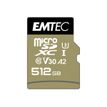 3126170173843-EMTEC SpeedIN' PRO - Carte mémoire flash (adaptateur SD inclus(e)) - 512 Go - A2 / Video Class V30 / UHS-I U3 / Class10 - -Front-0
