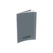 Conquérant Classique - Cahier polypro 17 x 22 cm - 48 pages - grands carreaux (Seyes) - gris