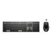 0198122955312-HP 725 - Ensemble clavier et souris - multi-appareils, rechargeable, alimenté par SuperCapacitor - full size - sans fil - 2.4 GHz, Bluetooth - Français - noir tomb