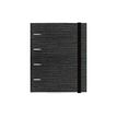 8412885242970-Senfort Flow - Cahier à anneaux - 230 x 270 mm - 120 feuilles / 240 pages - doublé, uni, quadrillé - gris-Front-0