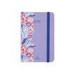 3664447181035-Oberthur Anahita - Agenda - 2025 - semainier - mini - 100 x 150 mm - 128 pages -  blanc - floral l-Front-0