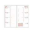 3664447206011-Oberthur Néo Flex 16 Pocket - Agenda - semainier - 89 x 165 mm - papier blanc - couverture grise -Front-1