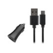 Bigben Connected -  adaptateur allume-cigare (voiture) 2.4A + cable USB - 1M - noir