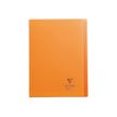 Clairefontaine Koverbook - Cahier polypro A4 (21x29,7 cm) - 96 pages - grands carreaux (Seyes) - orange