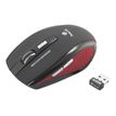 NGS Red Flea Advanced - Muis - rechtshandig - optisch - 5 knoppen - draadloos - 2.4 GHz - USB draadloze ontvanger - zwart, rood