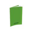 CONQUERANT Classique - Notitieboek - geniet - A4 - 24 vellen / 48 pagina's - Seyès - groen - polypropyleen (PP)