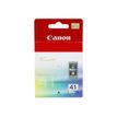 Canon CL-41 - 12 ml - hoog rendement - kleur (cyaan, magenta, geel) - origineel - inktcartridge - voor PIXMA iP1800, iP1900, iP2500, iP2600, MP140, MP190, MP210, MP220, MP470, MX300, MX310
