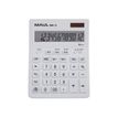Calculatrice de bureau Maul MXL 12 - 12 chiffres - panneau solaire et pile - blanc