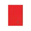 Clairefontaine Koverbook A4+ - Notitieboek - geniet - 240 x 320 mm - 48 vellen / 96 pagina's - Seyès - transparant, rood - polypropyleen (PP)