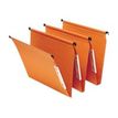Fast Standard - 25 Dossiers suspendus pour armoires - orange - fond 15 mm
