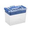 Sunware Q-line - boîte d'archive - 9 litres - bleu, transparent