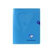 Clairefontaine Mimesys - Cahier polypro 17 x 22 cm - 96 pages - grands carreaux (Seyes) - bleu