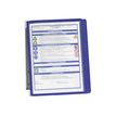 4005546506494-Durable Vario - Support mural métallique avec 5 pochettes A4 - bleu-Avant-2