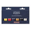 Lefranc & Bourgeois - verfset - acrylverf - 6 kleuren - okergeel, titaanwit, primair geel, ivoorzwart, primair rood, primair blauw - 20 ml