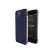 X-Doria Defense Lux - Achterzijde behuizing voor mobiele telefoon - aluminium, polycarbonaat, rubber - blauw, goud - voor Apple iPhone 7