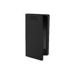 Muvit Folio Stand M - Flip cover voor mobiele telefoon - zwart