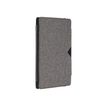 techair Folio stand - Flip cover voor tablet - polyester - grijs - 7