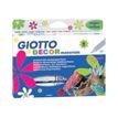 GIOTTO DECOR Materials - Pen met vezelpunt - verschillende kleuren - pak van 6