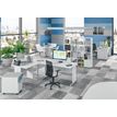3253310174825-Bureau droit DUAL - L80 - Pieds blanc - plateau imitation Erable--1