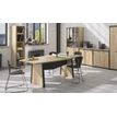 3483600874412-Table de réunion tonneau MAMBO - Chêne Sonoma/noir--1