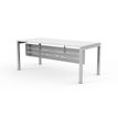 0404052258301-Voile de fond en métal gris aluminium pour bureau Trend - L168--1