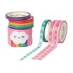 LEGAMI Tape by Tape - gift wrapping tape set - 5 m - regenboog - 5 rol(len)