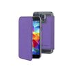 Muvit Made in Paris Crystal Folio - Protection à rabat pour Samsung Galaxy S5 Mini - violet