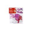 APLI kids - Decoratiesticker - wit, rood, roze - ethyleenvinylacetaat (EVA) (pak van 52)