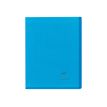 Clairefontaine Koverbook A5+ - Notitieboek - geniet - 170 x 220 mm - 48 vellen / 96 pagina's - Seyès - blauw, transparant - polypropyleen (PP)