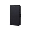 Muvit Slim S - Flip cover voor mobiele telefoon - polyurethaan, polycarbonaat - zwart - voor Samsung Galaxy S6