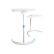 MT Console Mobility - Tafel - rechthoekig met afgerond eind - wit, turquoise