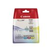 Canon CLI-521 - Pack de 3 - cyan, magenta, jaune - cartouche d'encre originale