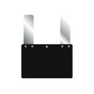 BEQUET Neutre krijtbord - 1 kg - 200 x 150 mm - zwart (pak van 10)