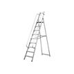 Safetool - Ladder - 7 stappen - werkhoogte: 3.6 m - aluminium - grijs, zwart