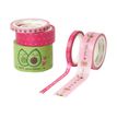 LEGAMI Tape by Tape - gift wrapping tape set - 5 m - avocado - 5 rol(len)