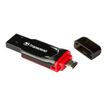 Transcend JetFlash 340 - USB-flashstation - 8 GB - USB 2.0 / micro USB