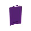 Conquérant Classique - Cahier polypro 17 x 22 cm - 96 pages - grands carreaux (Seyes) - violet