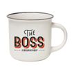 LEGAMI Cup-Puccino - beker - The Boss Is Always Right - Grootte 10 cm diameter - Hoogte 9 cm - 350 ml