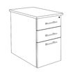 3253310175631-Caisson bout de bureau IDRA/DUAL - L47 x P60 cm - Imitation Chêne clair--3