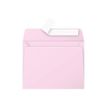 Pollen - Enveloppe - 90 x 140 mm - portefeuille - open zijkant - zelfklevend - afdrukbaar - dragee roze - pak van 20