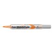 Pentel Maxiflo - Marker - niet permanent - voor plastic, whiteboard, karton - oranje - 1.1-2.2 mm - fijn - pak van 12